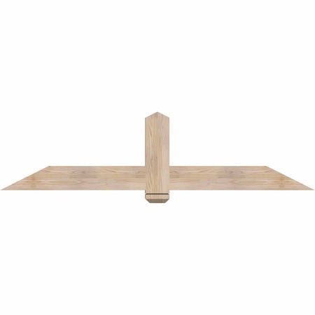 Ekena Millwork Eugene Smooth Timber Gable Bracket, Douglas Fir, 72"W x 18"H x 3 1/2"D x 5 1/2"F, 6/12 Pitch GBW072X18X0406EUG00SDF